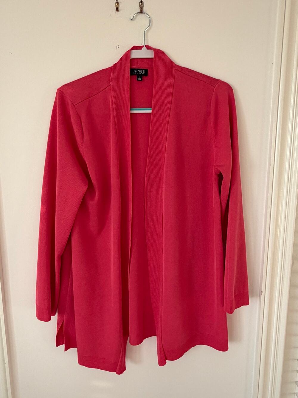Jones New York Open Front Cardigan | Size L | Hot Pink 💗